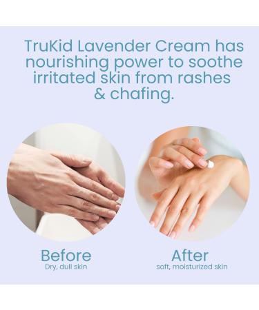 TruKid Lavender Skin Cream for Kids - Natural Hydrating Moisturizer with Shea Butter & Vitamin E - 3.4oz - Buy Online on SooperMarket.com