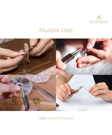 BEADNOVA 6mm Gold Open Jump Rings for Keychains & Necklace Repair (300Pcs) - Buy Online on SooperMarket.com