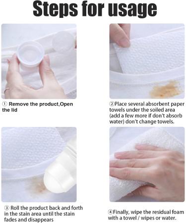 Magic Stain Remover-Rolling Bead 50 Ml Removal Emergency Stain Portable No-wash Instant Stain Remover Pen No-wash White Clothing 50ml for Emergency Stain Removal (3pcs) - Buy Online on SooperMarket.com