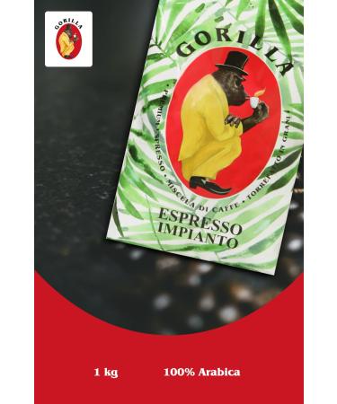 Joerges Gorilla Espresso Chocolatey Whole Beans - Fruity Finish 1 kg | Premium International Shipping - Buy Online on SooperMarket.com