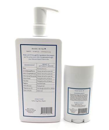 Native Full & Thick Sea Salt & Cedar 2-in-1 Shampoo & Conditioner + Deodorant Set - International Shipping Available - Buy Online on SooperMarket.com