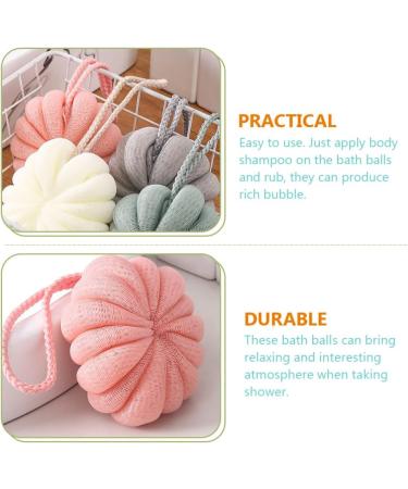 FRCOLOR African Exfoliating Net Scrunchies - 4pcs Bath Shower Loofah Set - Buy Online on SooperMarket.com