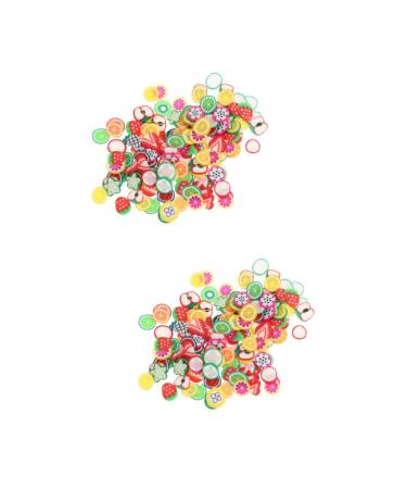 Beavorty 8 Packs Nail Art Polymer Clay Fruit Embellishments Nail Art Craft DIY Nail Decoration Fruit Pattern Nail Decorations Craft Making Beads Manicure 3d Fruit Slices Resin