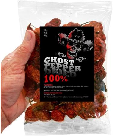 Ghost Chilli Pepper Naga Jolokia Pods 10g - Buy Online on SooperMarket.com