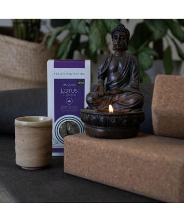 Tea With Intention - Organic Lotus Claritea (Peace) - De-Stress & Sleep Easy. Adaptogen Superblend. Chamomile Lavender Lemon Balm Valerian (14 Bags) (Lavender) - Buy Online on SooperMarket.com