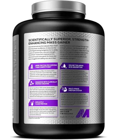 MuscleTech Mass Tech - 7 Lbs Vanilla Protein Powder for Muscle Gain - Buy Online on SooperMarket.com