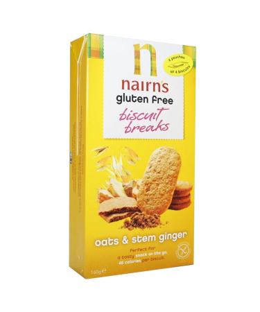 Nairns | GF Biscuit Breaks Stem Ginger | 4 x 160g