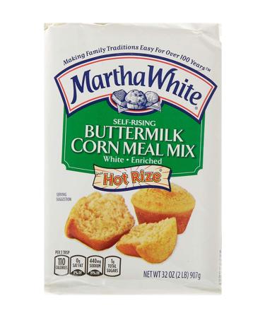 Martha White Self-Rising Buttermilk White Corn Meal Mix, 32 Ounces