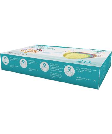 EUROPAPA FFP2 Face Mask - 20 Pack Small Size 5-Layer Respiratory Masks Individually Packed EU 2016/425 Available in 5 Colors - Buy Online on SooperMarket.com