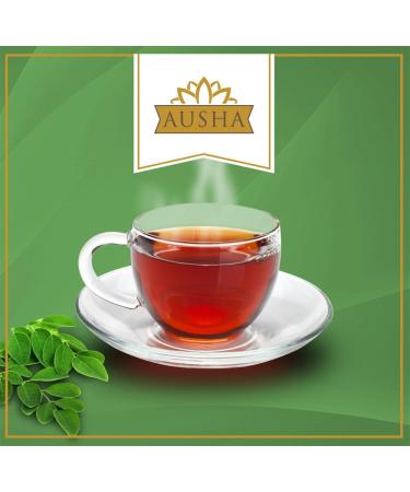 Ausha Organic Moringa Tea 100 grams | Loose Leaves Caffeine Free Detox Fibre Calcium | Certified Organic - Buy Online on SooperMarket.com