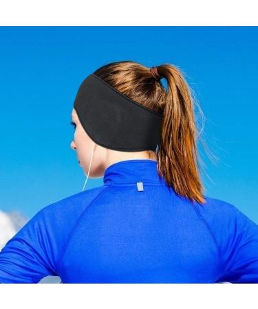 Hasagei Winter Headband - Thermal Ear Warmer for Men & Women | Sports Bandana for Jogging Hiking Cycling & Motorcycle Riding - Black & Polar Fleece - Buy Online on SooperMarket.com