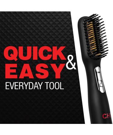 CHI 3-in-1 Hot Smoothing Dryer Brush | Smooth Shiny Blowout & Frizz Control | Detangles Hair & Seals Moisture | Cruelty-Free International Shipping - Buy Online on SooperMarket.com