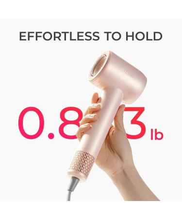 TYMO Ionic Hair Dryer - Fast Drying Low Noise Lightweight Professional Blow Dryer with 300M Negative Ions Perfect for Women - Gold Blush - Buy Online on SooperMarket.com