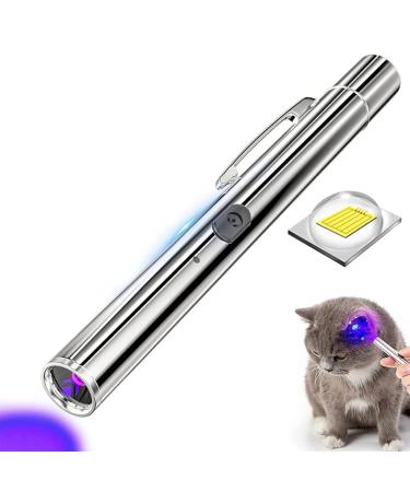 HUHKOUAE Wood's Lamp Portable UV Black light for Pet Dog/Cat Care cat Ringworm Detector Pet Urine Detector with Portable buckle and Magnetic back cover