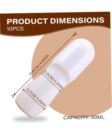Sunscreen Applicator for Kids Adults 10Pcs 50ml Sunscreen Roller Applicator Refillable Portable Empty Curved Sunblock Applicator for Beach Seaside Travel Sunscreen Roller Applicator - Buy Online on SooperMarket.com