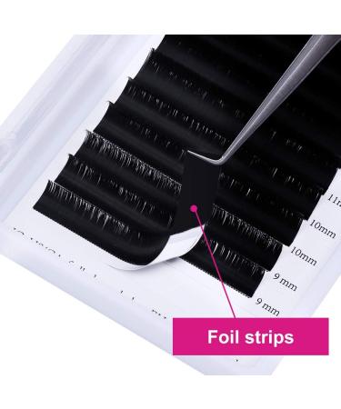 Fadlash Easy Fan Lashes D Curl 0.05 9-17mm Mixed Length Russian Lashes - Natural Look Self Fanning Eye Lashes - Automatic Blooming Eyelash Extensions - Buy Online on SooperMarket.com