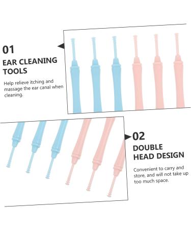 KALLORY 6 Pcs Double-Headed Spiral Ear Spoon Ear Cleaner Cleaning Supplies Set Household Cleaning Tools Ear Pick Spoon Limpiador De Oidos Earwax Curette Spoon Ear Wax Cleaners Care Ps Random Color 10x0.9x0.8cm - Buy Online on SooperMarket.com