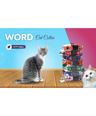Worded Cat Collars Please Do Not Feed Me/I Am Microchipped | Safe Quick Release Breakaway Buckle | Zacal Cat Collars - Red Please Do Not Feed Me Red Please Do Not Feed Me (Pack of 3) - Buy Online on SooperMarket.com