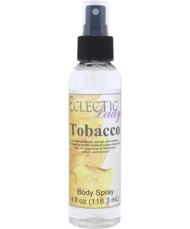 Tobacco Body Spray 4 ounces Body Mist for Women with Clean Light & Gentle Fragrance Long Lasting Perfume with Comforting Scent for Men & Women Cologne with Soft Subtle Aroma For Daily Use 4 Fluid Ounces