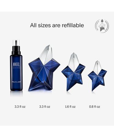 Mugler Angel Elixir - Eau de Parfum - Women's Perfume - Floral & Woody - With Sandalwood Amber and Vanilla - Long Lasting Fragrance 3.3 Fl Oz (Pack of 1) - Buy Online on SooperMarket.com