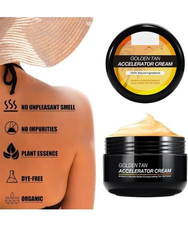 Tanning Cream Natural Sun Tanning Lotion for Bronzing Melanogenic Cream Intensive Tanning Luxe Gel Tanning Cream Effective in Solarium and Outdoors Achieve a Natural Tan (50 g) - Buy Online on SooperMarket.com