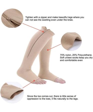 OKAT Mid-Calf Open Toe Compression Socks for Running & Sports - S/M | International Shipping - Buy Online on SooperMarket.com