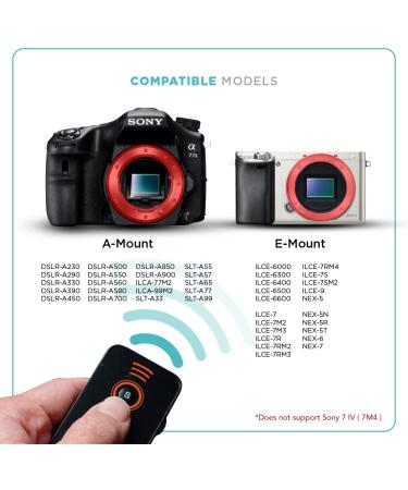 Foto&Tech IR Wireless Remote Control for Sony A7R A9 A7III A6000 A6500 NEX-7 - 1 PC Black - Buy Online on SooperMarket.com