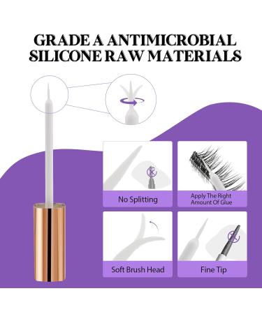 Premium Lash Glue - Fast Drying Clear Adhesive for Cluster & Strip Eyelash Extensions (5ML) - Strong Hold & Sensitive Formula - Buy Online on SooperMarket.com
