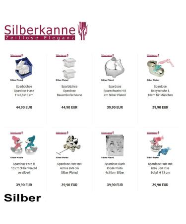 Premium Silver Jug Children's Rattle with Bite Ring - 7cm Noble Silver-Plated Gift Packaging - Buy Online on SooperMarket.com