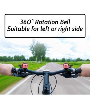 Paliston Mini Bicycle Bell - 120dB MTB Racing Bike Bell for Adults & Kids - Crisp Sound - Pink - Buy Online on SooperMarket.com