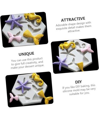 MAGICLULU DIY Baking Mold 4 Pcs Mold Cake Silica Gel Fudge Silicone Sweet Mould 9X7.5X0.8CMx2pcs Greyx2pcs - Buy Online on SooperMarket.com