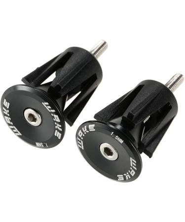 Wake Bar End Plugs - Bicycle Handlebar Caps for MTB, Road Bike, BMX - 2 Counts Rubber Sponge Aluminum - Black/Red/Gold/Blue/Gray - Buy Online on SooperMarket.com