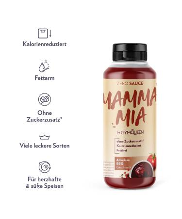 Buy Gymqueen Mamma Mia Zero Sauce 265ml - Low-Calorie Sriracha Topping for Healthy Dishes - Buy Online on SooperMarket.com