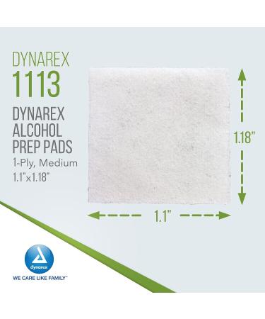 2000 Dynarex Alcohol Prep Pads 70% Isopropyl Alcohol Antiseptic Wipes - Medical-Grade Non-Woven 1-Ply Medium - Case of 10 Boxes - Buy Online on SooperMarket.com