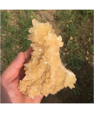 Meditation Home Decor Natural Yellow Calcite Quartz Crystal Ornaments Stone Meditation Reiki 1pc - Buy Online on SooperMarket.com