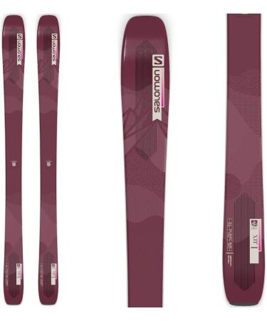 Salomon QST Lux 92 Womens Skis Bordeau/Pink 161
