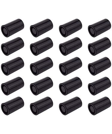 Plastic film canisters caliber 35 mm black