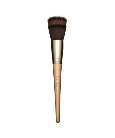 Clarins Multi-Use Foundation Brush | Multi-Purpose Flared Brush | Blends Liquid Cream and Powder Formulas With Sheer Flawless and Natural-Looking Results | Ultra-Soft Synthetic Fibers