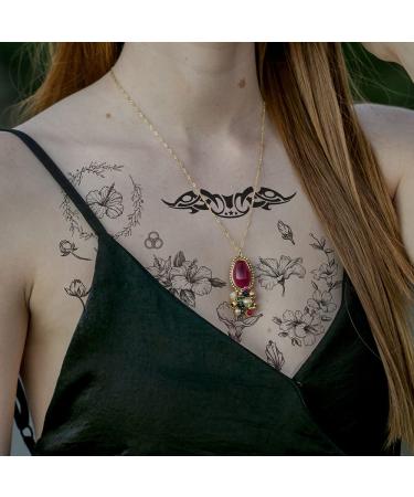 Esland 330+ Realistic Black Temporary Tattoos: Vintage Skeleton Snake, Crowns, Arrows, Sun Moon Stars, Butterfly, Feather, Infinite Love - 60 Pcs Tattoo Stickers for Women - Buy Online on SooperMarket.com