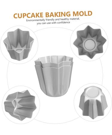 ABOOFAN 2pcs Octagonal Cake Mold Cupcake Molds DIY Cake Mold Fondant Mould Tray 3D Pie Pastry Aluminum Alloy - Buy Online on SooperMarket.com