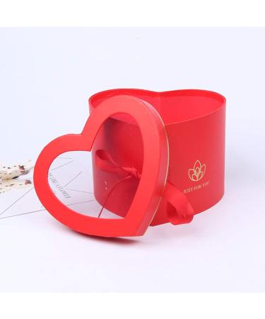 Xixcherg Heart-Shaped Paper Mache Boxes - Luxury Packaging for Cosmetics, Jewelry, Gifts, and More in Red - Buy Online on SooperMarket.com