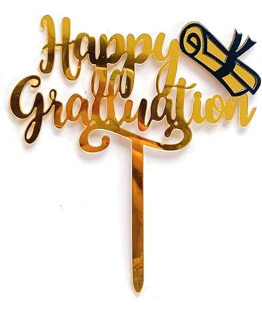 Graduation Cap Cake Topper Acrylic Pick Gift Son Daughter Classmate Friends Bachelor Cap Acrylic Cupcake Topper Graduation Cake Decoration - Buy Online on SooperMarket.com