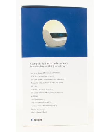 Buy Lumie Bodyclock Luxe 700FM - Light Alarm Clock with FM Radio Bluetooth Speaker & Low Blue Light | International Shipping Available - Buy Online on SooperMarket.com
