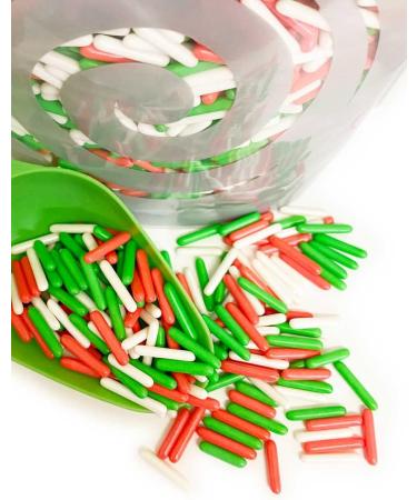 Twist Ingredients - Christmas Macaroni Rods - 800g. Red green & white macaroni. The perfect decoration for all your festive cakes & bakes. (Christmas macaroni) Xmas macaroni - Buy Online on SooperMarket.com