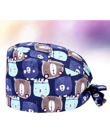 TENDYCOCO Printed Surgical Cap - Adjustable Nurse Hat for Scrubs - Buy Online on SooperMarket.com