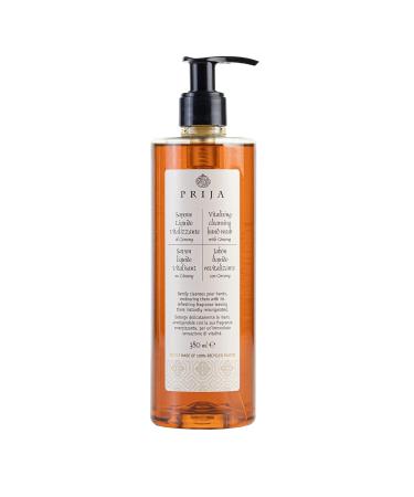 Prija Invigorating Liquid Soap with Ginseng - 3 x 380ml - Natural Vegan Hand Soap - Dermatologically Tested - Daily Use - Buy Online on SooperMarket.com