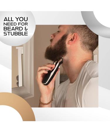 Wahl Canada Rechargeable Beard Trimmer All You Need for Beard & Stubble Men Grooming beard trimmer with ergonomic contour design and soft touch elements for easy grip - Model 3243 - Buy Online on SooperMarket.com