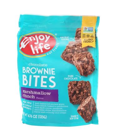 Enjoy Life Foods Chocolate Brownie Bites Marshmallow Crunch  4.76 oz (135 g)
