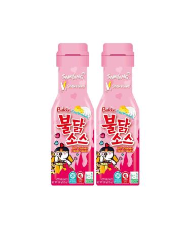 SAMYANG Buldak Carbonara Sauce 200g 2 Pack Korean Fire Noodle Challenge Hot Chicken Flavor Ramen Spicy Noodle Tteokbokki Rabokki Buldak Rabokki