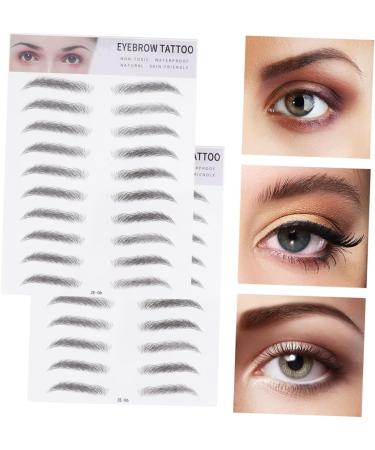 Beavorty 6 pcs 3d eyebrow stickers 4d hair- like eyebrows eyebrow tattoo stickers Woman Man Makeup Tool - Buy Online on SooperMarket.com